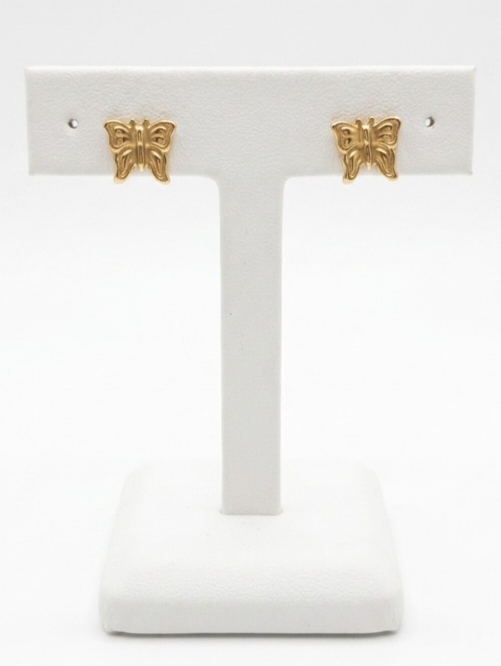10k Gold Butterfly Stud Earrings [5.5mm]
